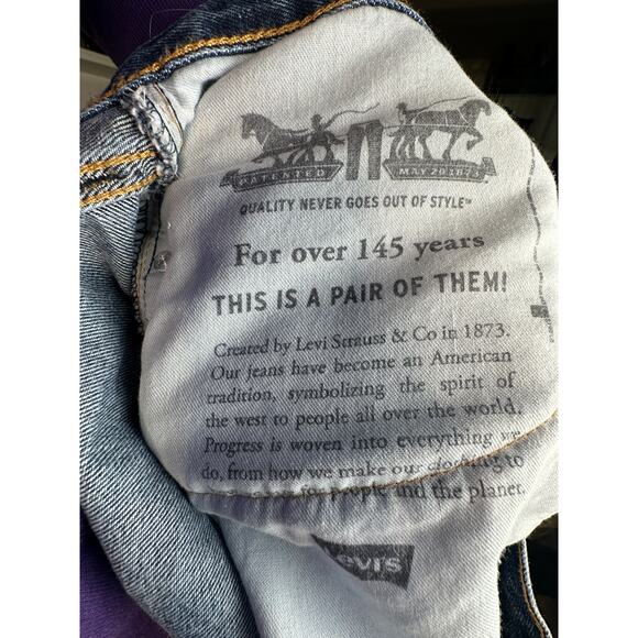 Vintage 90s Levis 505 38x34 Regular Fit Jeans Big&Tall Straight Leg 100% Cotton - Picture 7 of 7